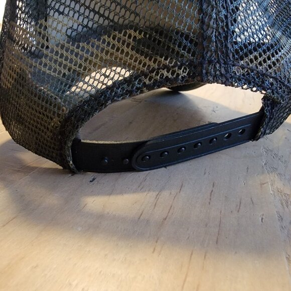 Women Billabong Camo Mesh Trucker Snapback Hat Cap Surf Skate Black Green Pink - Picture 3 of 6